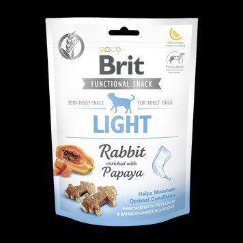Ласощі Brit Care Functional Snack Light для собак для контролю ваги з кроликом та папаєю 150 г 1111158244 фото