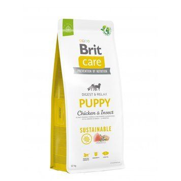Корм сухий Brit Care Dog Sustainable Puppy для цуценят з куркою та комахами 12 кг 1111173607 фото