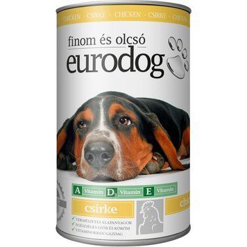 Корм вологий EuroDog Poultry для собак шматочки в желе з птицею 1,24 кг 1111192121 фото