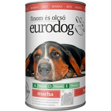 Корм вологий EuroDog Beef для собак шматочки в желе з яловичиною 1,24 кг 1111192122 фото