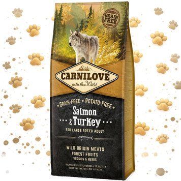Корм сухий Carnilove Adult Large Breed Salmon and Turkey для дорослих собак великих порід вагою від 25 кг з лососем та індич 1111145083 фото