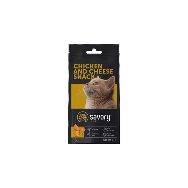 Хрумкі ласощі Savory Cats Snacks Pillows Gourmand with Chicken and Cheese для дорослих вибагливих котів подушечки з куркою т 1111171669 фото
