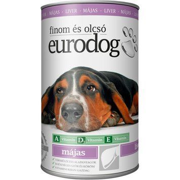 Корм вологий EuroDog Liver для собак шматочки в желе з печінкою 1,24 кг 1111192123 фото