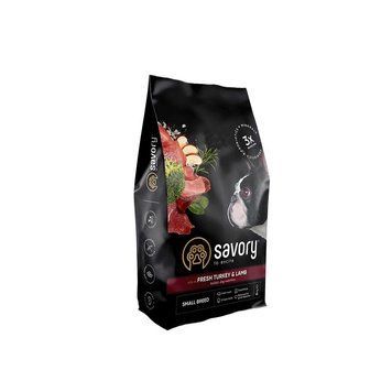 Корм сухий Savory Small Breed rich in Fresh Turkey and Lamb для дорослих собак малих порід до 10 кг зі свіжим ягням та індич 1111162977 фото