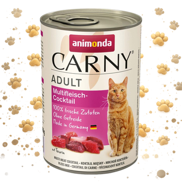 Корм вологий Carny Adult Multi Meat Cocktail для дорослих котів мультим ясний коктейль 400 г 1111171491 фото