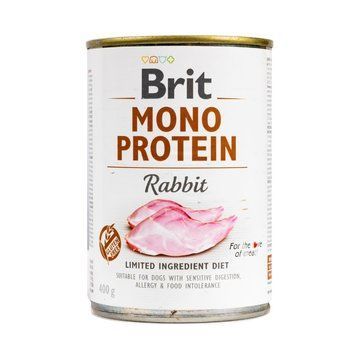 Корм вологий Brit Mono Protein Rabbit для собак з кроликом 400 г 1111151071 фото