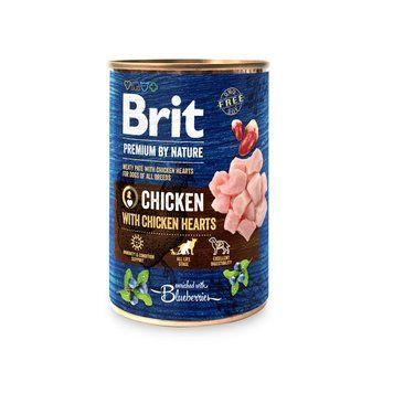 Корм вологий Brit Premium by Nature k консерви для собак з куркою та курячим серцем 400 г 1111159939 фото