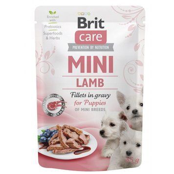 Корм вологий Brit Care Mini для цуценят філе з ягням в соусі 85 г 1111162666 фото