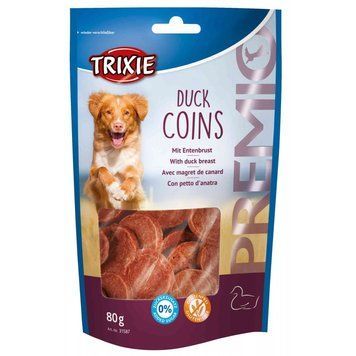Ласощі Trixie Premio Duck Coins для собак монетки з качкою 80 г 1111134915 фото