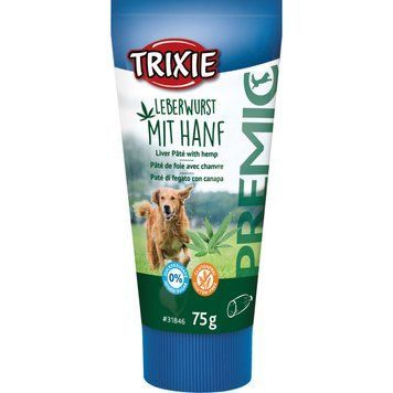 Ласощі Trixie Liver p&acirc;t&eacute; with hemp для собак Печінковий паштет з коноплею 75г 1111184065 фото