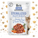 Корм вологий Brit Care Fillets in Jelly Hearty Duck and Turkey Sterilized д/стерилізованих котів філе в желе з качкою та інд 1111163841 фото 1
