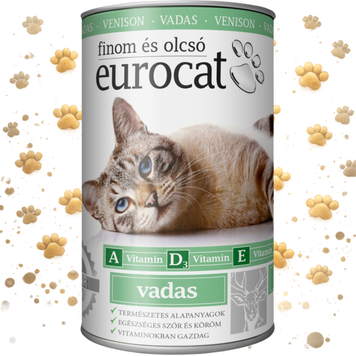 Корм вологий EuroCat Venison для котів шматочки в желе з олениною 415 г 1111192132 фото