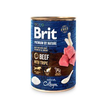 Корм вологий Brit Premium by Nature k консерви для собак з яловичиною і тельбухами 400 г 1111159943 фото