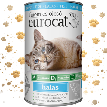 Корм вологий EuroCat Fish для котів шматочки в желе з рибою 415 г 1111192133 фото