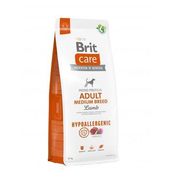 Корм сухий Brit Care Dog Hypoallergenic Adult Medium Breed для собак середніх порід гіпоалергенний з ягням 12 кг 1111173362 фото