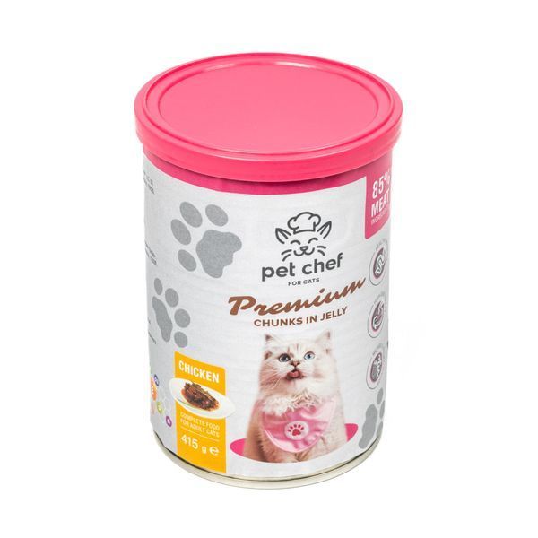 Вологий корм для котів Pet Chef з Куркою 415 г 1111189099 фото