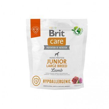 Корм сухий Brit Care Dog Hypoallergenic Junior Large Breed для молодих собах великих порід гіпоалергенний з ягням 1 кг 1111173363 фото