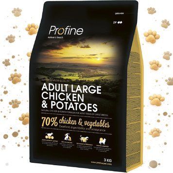 Корм сухий Profine Adult Large Breed Chicken для дорослих собак великих порід вагою від 25 кг з куркою та картоплею 3 кг 1111145689 фото