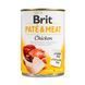 Корм вологий Brit Care Pate and Meat для дорослих собак з куркою 400 г 1111151336 фото 1
