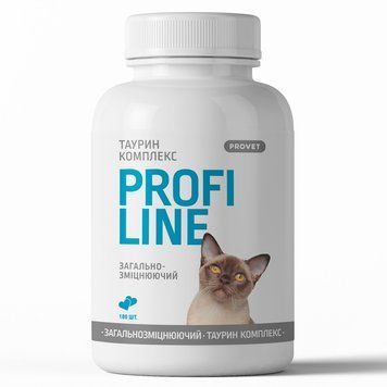 Вітаміни Provet PROFILINE для котів ТАУРИН комплекс 180 таб 1111175193 фото