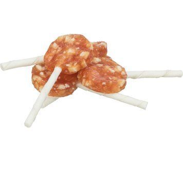 Ласощі Trixie Chicken Cheese Lolly bulk для собак Сирний льодяник з куркою брутто 10 см 20 г 1111184095 фото