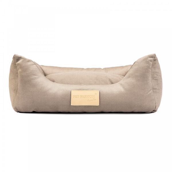 Лежак Pet Fashion Molly №1 для собак і котів пісочний 52х40х17 см 1111164245 фото