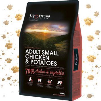 Корм сухий Profine Adult Small для дорослих собак дрібних порід вагою 1-10 кг з куркою та картоплею 10 кг 1111145695 фото
