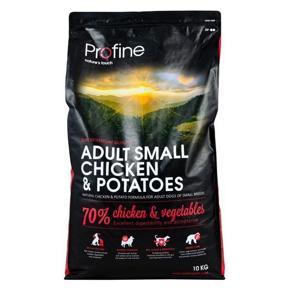 Корм сухий Profine Adult Small для дорослих собак дрібних порід вагою 1-10 кг з куркою та картоплею 10 кг 1111145695 фото