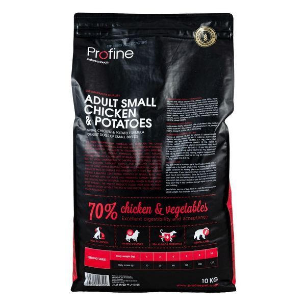 Корм сухий Profine Adult Small для дорослих собак дрібних порід вагою 1-10 кг з куркою та картоплею 10 кг 1111145695 фото