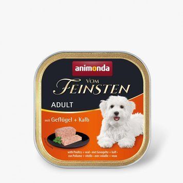Корм вологий Vom Feinsten Adult with Poultry Veal для дорослих собак з птицею та телятиною 150 г 1111171508 фото