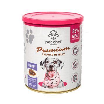 Вологий корм для собак Pet Chef з Індичкою 800 г 1111189104 фото