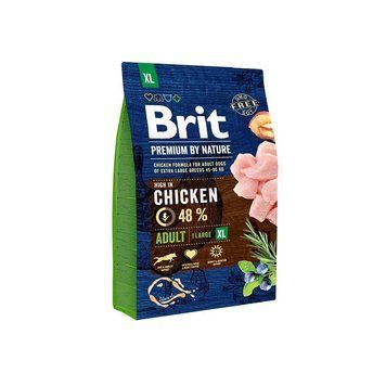 Корм сухий Brit Premium Dog Adult XL для дорослих собак гігантських порід вагою 45-90 кг з куркою 3 кг 1111150972 фото