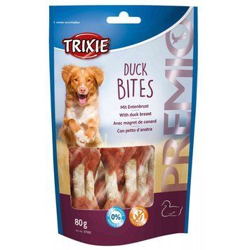 Ласощі Trixie Dumbbells для собак кісточка з качкою 80 г 1111135175 фото