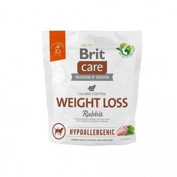 Корм сухий Brit Care Dog Hypoallergenic Weight Loss для собак із зайвою вагою гіпоалергенний з кроликом 1 кг 1111173369 фото