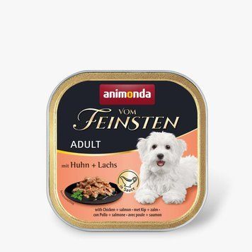 Корм вологий Animonda Vom Feinsten delicious sauce Adult with Chicken + salmon для собак з куркою і лососем 150г 1111183464 фото