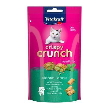 Ласощі Vitakraft Crispy Crunch подушечки для котів для зубів з м ятою 60 г 1111166859 фото