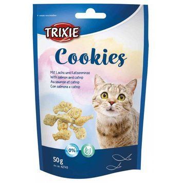 Ласощі Trixie Cookies для котів печиво з лососем та котячою м_ятою 50 г 1111151354 фото