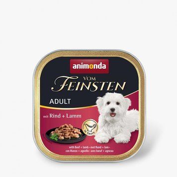 Корм вологий Vom Feinsten Adult with Beef lamb для собак з яловичиною і ягням 150 г 1111171514 фото