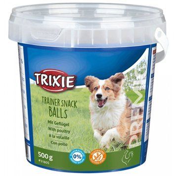 Ласощі Trixie Premio Trainer Snack Poultry Balls для собак кульки з птицею відро пластик 500 г 1111171149 фото