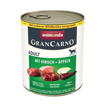 Корм GranCarno Adult Deer with Apple консервований д/соб з олениною і яблуком 800 г арт. 82484 1111183505 фото