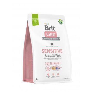Корм сухий Brit Care Dog Sustainable Sensitive для собак з чутливим травленням з рибою та комахами 3 кг 1111174832 фото
