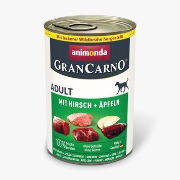 Корм Animonda GranCarno Adult Beef + Deer with Apple консервований д/соб з яловичиною олениною і яблуком 400 г арт.AM-82479 1111186681 фото
