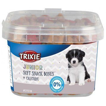 Ласощі Trixie Junior Soft Snack Bones для цуценят з куркою бараниною лососем та кальцієм 140 г 1111162485 фото