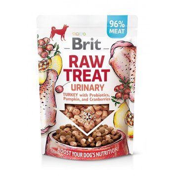 Ласощі Brit Raw Treat Urinary Freeze-dried для дорослих собак з індичкою для здоров я сечової системи 40 г 1111176196 фото