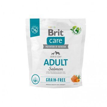 Корм сухий Brit Care Dog Grain-free Adult для дорослих собак малих і середніх порід беззерновий з лососем 1 кг 1111173377 фото