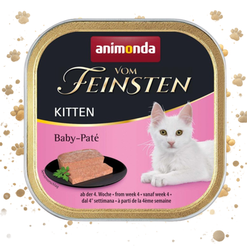 Корм вологий Vom Feinsten Kitten Baby-Pat&eacute; для кошенят Бебі-пате з птицею 100 г 1111171462 фото