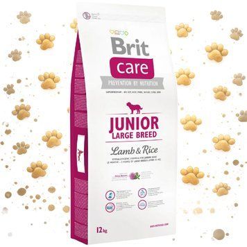 Корм сухий Brit Care Dog Junior Large Breed Lamb and Rice для цуценят та молодих собак великих порід від 25 кг з ягням та ри 1111113614 фото