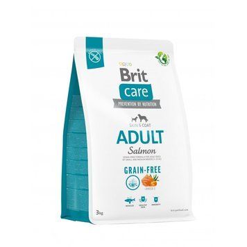 Корм сухий Brit Care Dog Grain-free Adult для дорослих собак малих і середніх порід беззерновий з лососем 3 кг 1111173378 фото