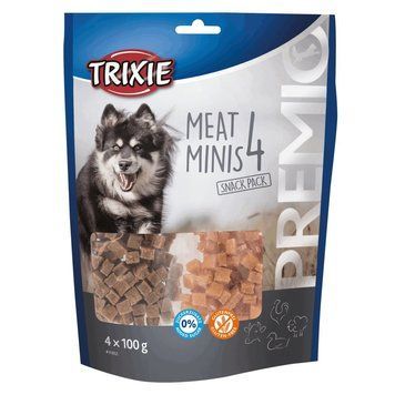 Ласощі Trixie Premio 4 Meat Minis для собак з куркою качкою яловичиною та бараниною 4х100 г 1111156270 фото