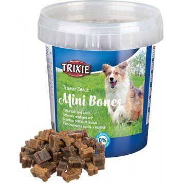 Ласощі Trixie Trainer Snack Mini Bones для собак з яловичиною ягням та птицею 500 г 1111139972 фото